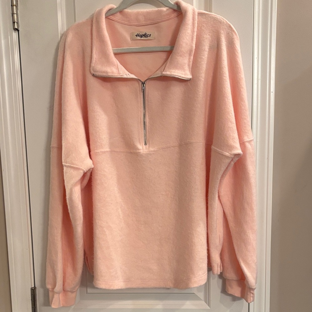 Haptics Pink Fleece Women Top